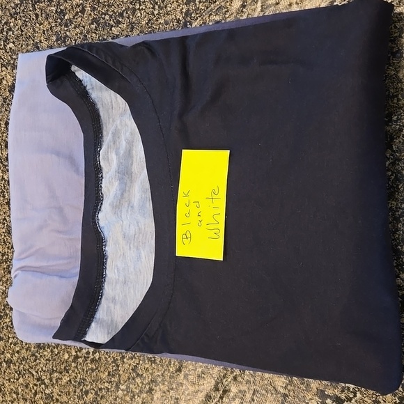 Gradient Black and White Men's 6XL Short Sleeve Tee Shirt Jersey Type Interior - Picture 6 of 6